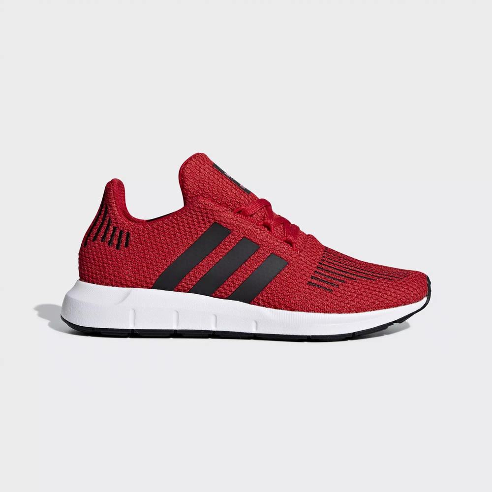 Adidas Swift Run Tenis Rojos Para Niña (MX-43177)